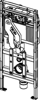 TECElux WC-Modul 400, nachträglich höhenverstellbar, mit Geruchsabsaugung, Bauhöhe 1120 mm
