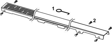 TECEdrainline Designabdeckung "steel II" aus Edelstahl für Duschrinne 700 mm