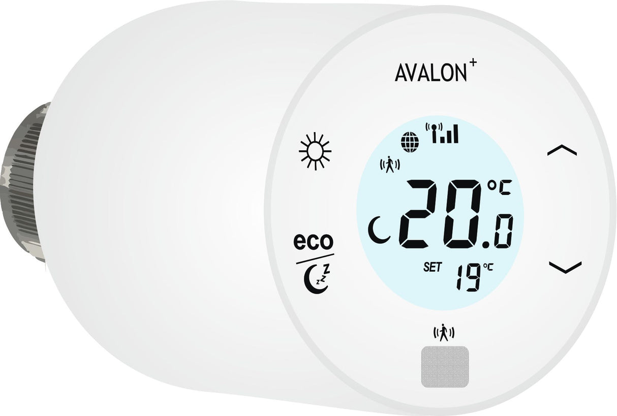 blossom-ic Avalon+ Funk-Heizkörper Thermostat mit hydraulischen Abgleich, Batterieversion AA 1,5 V