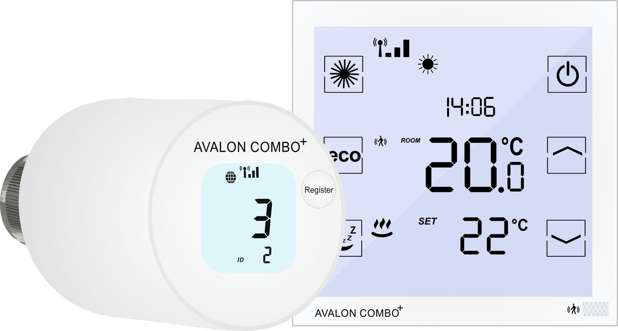 blossom-ic Avalon Combo+ hydraulischer Abgleich Heizkörpersteuerung separates Thermostat