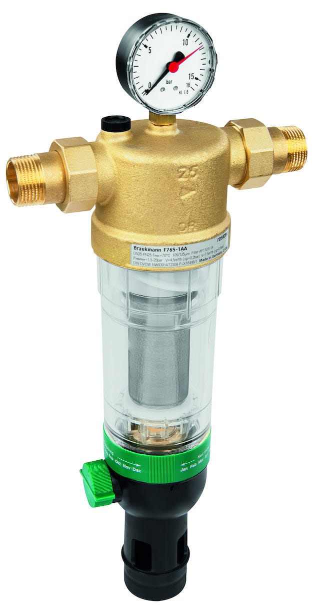 Resideo Hauswasser-Feinfilter F76S Messing AA
