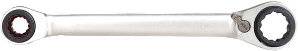 WVG Doppelratschenringschlüssel 4-in-1 umschaltbar, 10,13,17,19 mm