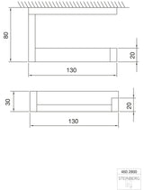 Serie 460 Papierhalter aus Messing, chrom
