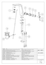 Serie 260 Waschtisch Einhebelmischer mit Ablaufgarnitur Ausladung 158 mm, mit Keramikkartusche, mit Flexschläuchen 3/8", chrom