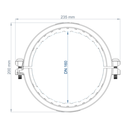 POLO-KAL NG Auszugsichere Verbindung DN 160