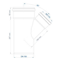 POLO-KAL NG Abzweig DN 160/110/45