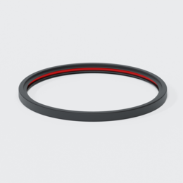 Doppellippendichtring für Überschiebmuffe aus sonstigem Werkstoff mit 1 Lippe, von außen nicht abdichtend