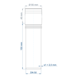 POLO-KAL XS Steckmuffenrohr DN 50