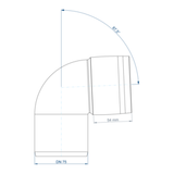 POLO-KAL XS Bogen DN 87