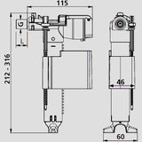 Uni-Fuellventil 510 (multiflow) G3/8x30