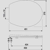 WC-Sitz 2000 (Thermoplast) ES-Scharniere weiß