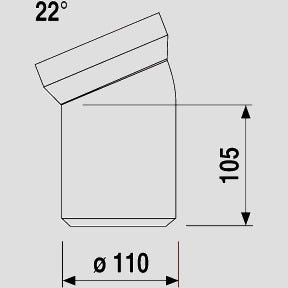 WC-Anschlussbogen DN100 weiß Kunststoff PP mit Spezial-Lippendichtung nach DIN 1389