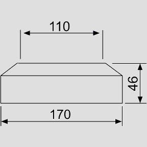 WC-Flachrosette DN100 weiß