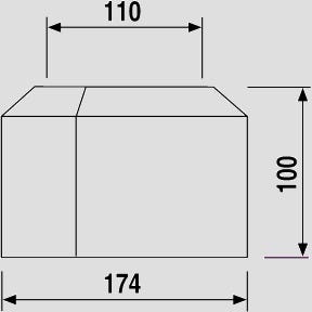 WC-Abdeckrosette zweiteilig DN100 weiß