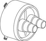 Uponor Ecoflex Gummi-Endkappe, Twin
