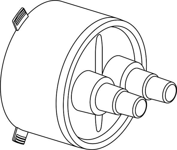 Uponor Ecoflex Gummi-Endkappe, Twin