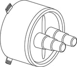 Uponor Ecoflex Gummi-Endkappe, Twin