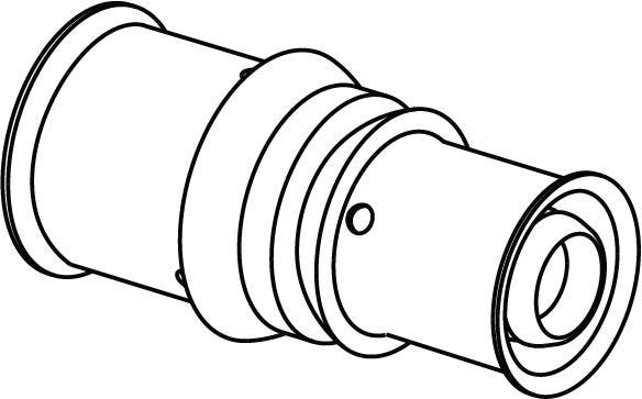 Uponor S-Press PLUS Kupplung reduziert PPSU