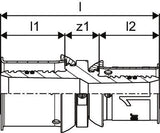 Uponor S-Press PLUS Kupplung reduziert PPSU