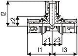 Uponor S-Press PLUS T-Stück PPSU