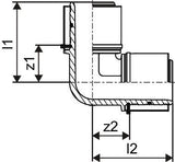 Uponor S-Press Verbund Winkel PPSU