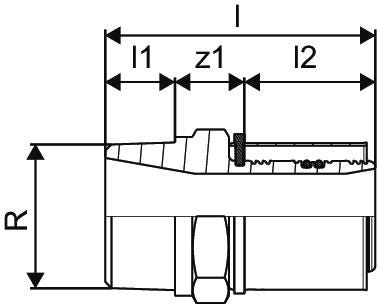 Uponor S-Press Übergangsnippel