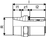 Uponor S-Press Übergangsnippel