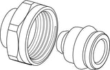 Uponor Uni-X Verschraubung MLC mit 3/4" FT Euro Anschluss