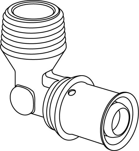Uponor S-Press PLUS Winkelnippel