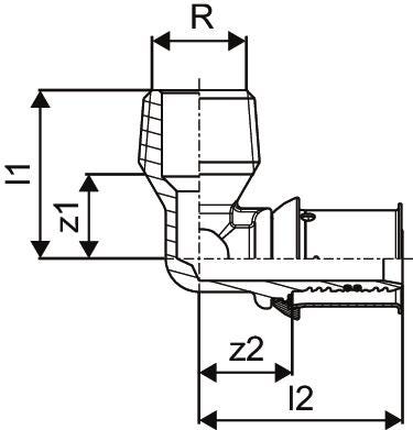 Uponor S-Press PLUS Winkelnippel
