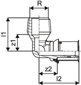 Uponor S-Press PLUS Winkelnippel
