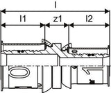Uponor S-Press PLUS Kupplung reduziert