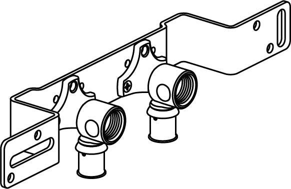 Uponor S-Press PLUS Montageeinheit 16-Rp1/2"FT c/c