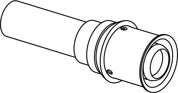 Uponor S-Press PLUS Übergang auf Kupfer
