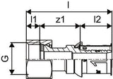 Uponor S-Press PLUS Verschraubung IG