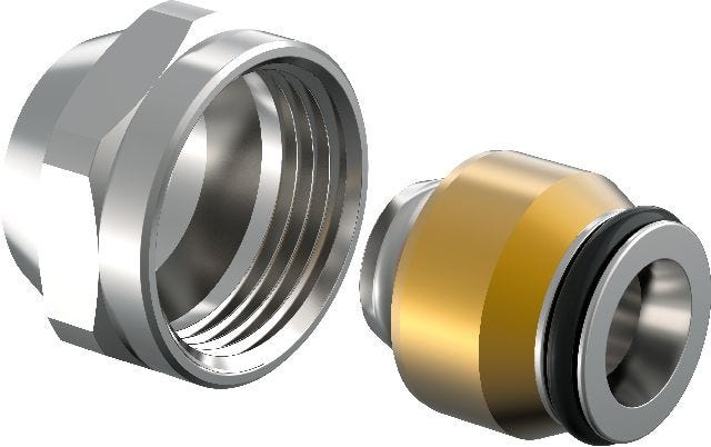 Uponor Uni-X Verschraubung MLC mit 3/4" FT Euro Anschluss