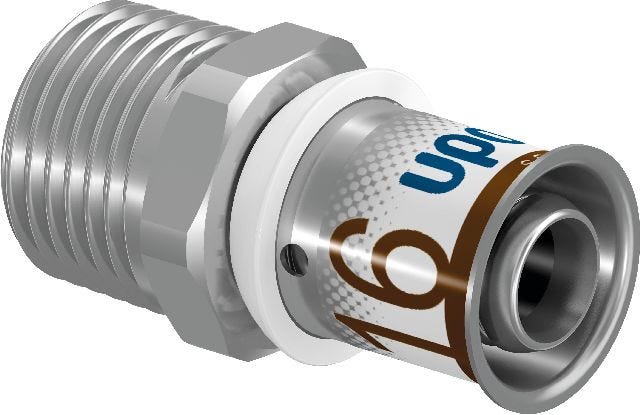 Uponor S-Press PLUS Übergangsnippel 16-R1/2"MT