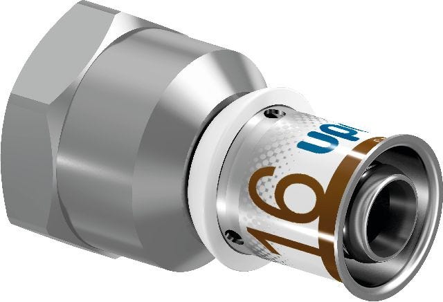 Uponor S-Press PLUS Übergangsmuffe 16-Rp1/2"FT