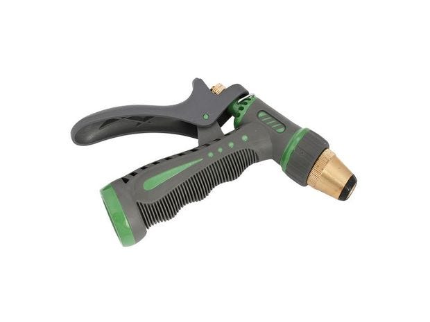 JS Garten-Spritzpistole, mit Dichtung, Innengewinde 3/4", Leichtmetall, Kunstoffbeschichtung
