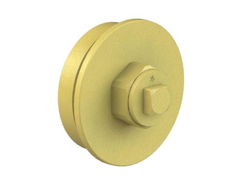 JS Abschlussstopfen links mit Wasserzufuhr von rechts, Außengewinde, Messinggehäuse, Dichtungen EPDM, max. Betriebsdruck 10 bar, max. Betriebstemperatur 90 Grad, G-Gewinde ISO 228 Teil 1, Trinkwasserverordnung DIN EN 1717, Fabrikat Schlösser