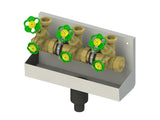 JS ATV-Station, mit steigender Spindel, DN25, oberer Ausgang 1 1/2"