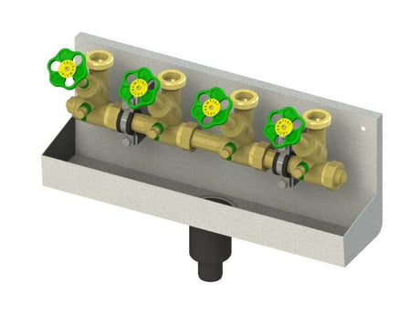 JS ATV-Station, mit steigender Spindel, DN25, oberer Ausgang 1 1/2"