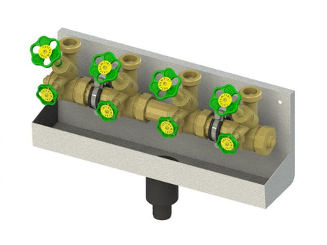 JS ATV-Station, mit steigender Spindel, DN25, oberer Ausgang 1 1/2"