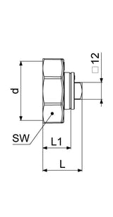 JS Abschlusskappe rechts, Wasserzufuhr von links, Fabrikat Schlösser, Werkstoff Messing, Dichtungen EPDM, Anschlussart Innengewinde, Betriebsdruck max. 10 bar, Betriebstemperatur max. 90 Grad, G-Gewinde ISO 228 Teil 1, Trinkwasserverordnung DIN EN 1717