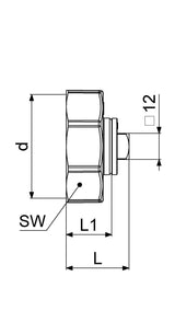 JS Abschlusskappe rechts, Wasserzufuhr von links, Fabrikat Schlösser, Werkstoff Messing, Dichtungen EPDM, Anschlussart Innengewinde, Betriebsdruck max. 10 bar, Betriebstemperatur max. 90 Grad, G-Gewinde ISO 228 Teil 1, Trinkwasserverordnung DIN EN 1717