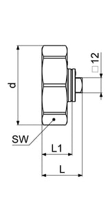 JS Abschlusskappe rechts, Wasserzufuhr von links, Fabrikat Schlösser, Werkstoff Messing, Dichtungen EPDM, Anschlussart Innengewinde, Betriebsdruck max. 10 bar, Betriebstemperatur max. 90 Grad, G-Gewinde ISO 228 Teil 1, Trinkwasserverordnung DIN EN 1717