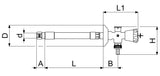 JS Frost-tec Außenarmatur, mit Rohrbelüfter und Rückflussverhinderer, Spannbereich 240-410mm, DN15, Griff chrom, abschließbar
