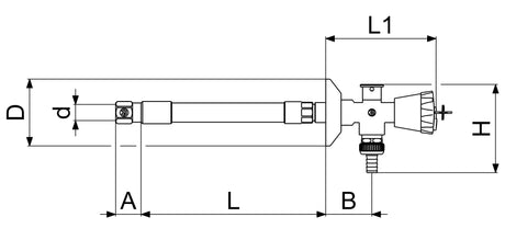 JS Frost-tec Außenarmatur, mit Rohrbelüfter und Rückflussverhinderer, Spannbereich 240-410mm, DN15, Griff chrom, abschließbar