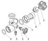 JS Abzweig-T-Ventil Freistromventil mit steigender Spindel