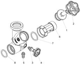 JS Abzweig-T-Ventil Freistromventil mit steigender Spindel